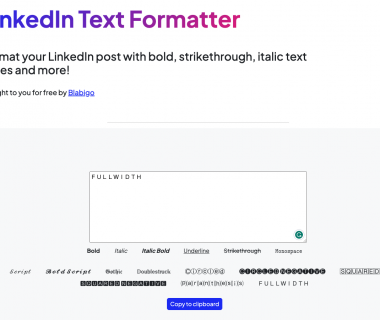 LinkedIn Post and Text Formatter