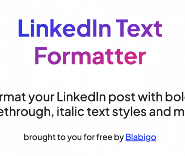 LinkedIn Post Formatter free online tool to format LinkedIn post, text and content.